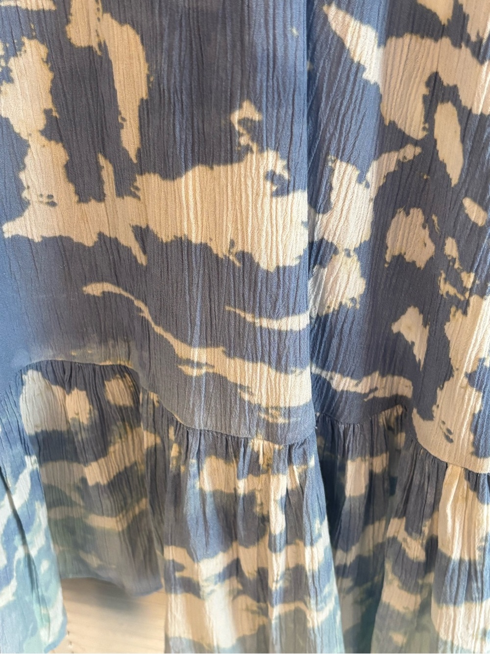 Knox Rose Blue and White Dress—size L - Picture 2 of 9